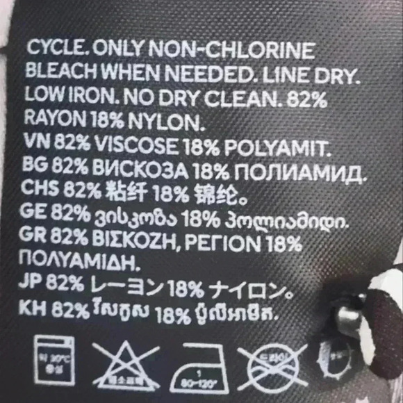 H&M Zebra Print Crepe Dress | black/cream | long balloon sleeves | Small - Picture 4 of 4